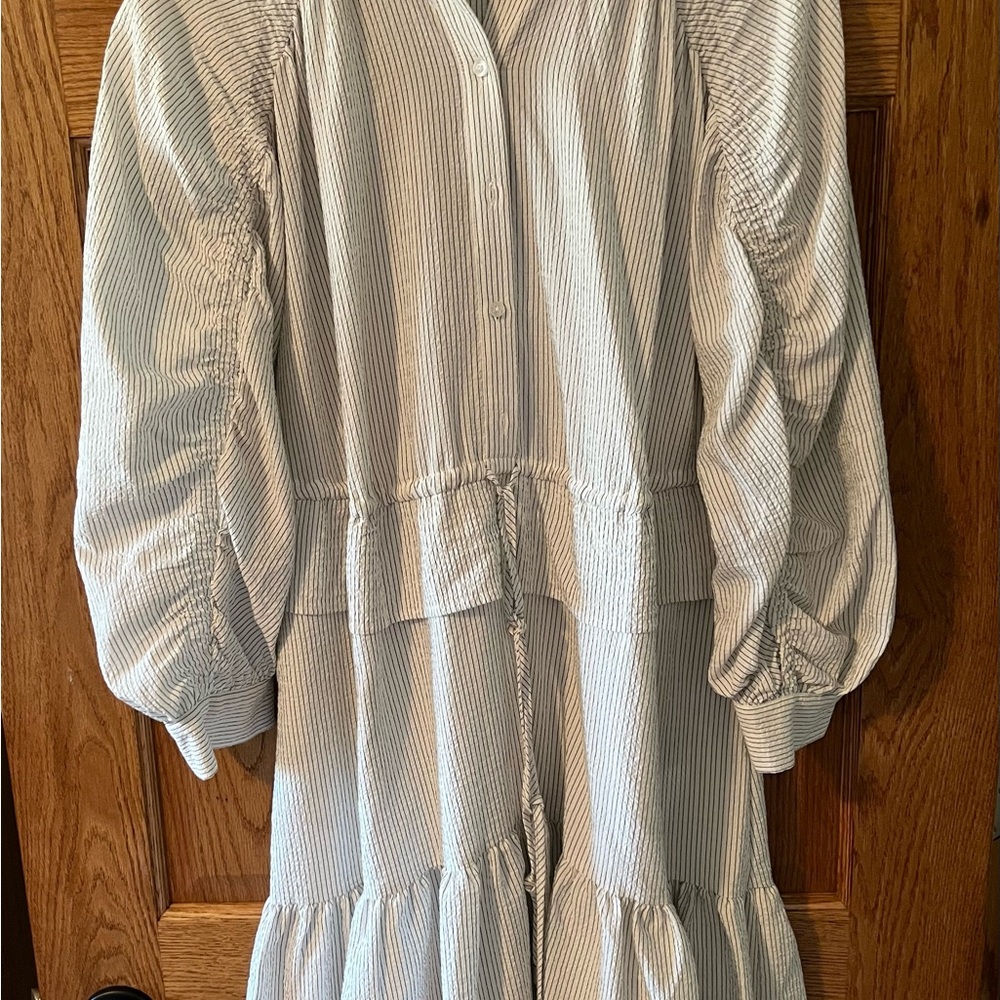 Calvin Klein Pinstripe Button-Up Shirt